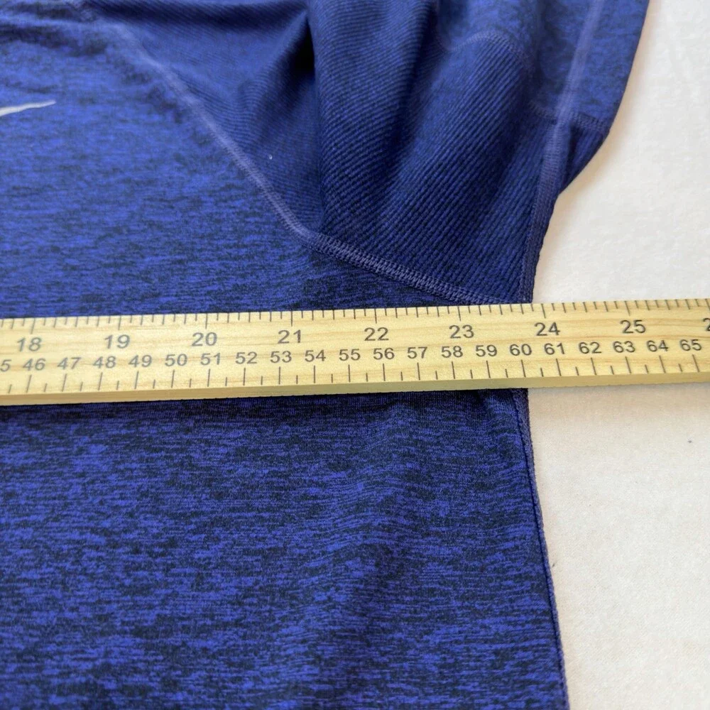 Nike Shirt Mens Extra Large Blue Running Dri Fit Active Long Sleeve Swim